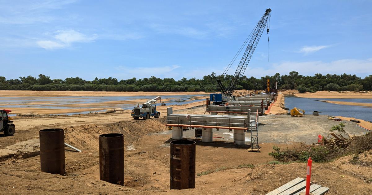 Construction at Koolatah Crossing, Sept 2025