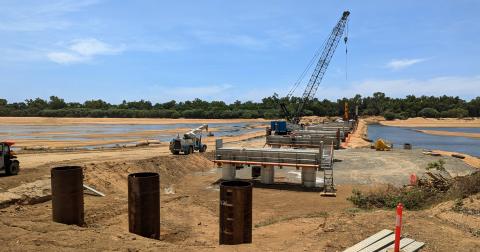 Construction at Koolatah Crossing, Sept 2025